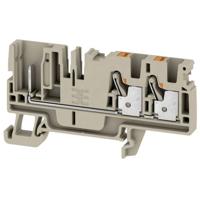Weidmüller 2540070000 Doorgangsserieklem 6.1 mm Push-In-klem, Steekaansluiting Beige 50 stuk(s)