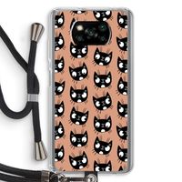 Kat: Xiaomi Poco X3 NFC Transparant Hoesje met koord Kat: Xiaomi Poco X3 NFC Transparant Hoesje met koord