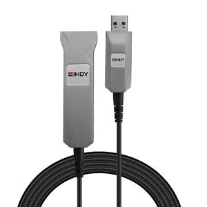 Lindy 42701 USB-kabel USB 3.2 Gen 1 (3.1 Gen 1) 50 m USB A Zwart, Zilver