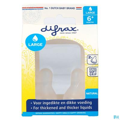 Difrax Flessenspeen Natural Large 2st