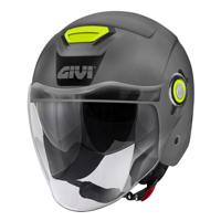 GIVI 12.5 Solid Color, Jethelm of scooter helm, Grijs