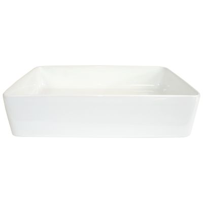 Waskom Wiesbaden Link | 50x35x14.5 cm | Keramiek | Vrijstaand | Rechthoekig | Wit