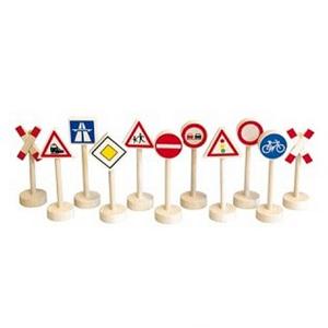 Simply For Kids houten verkeersborden 12 stuks