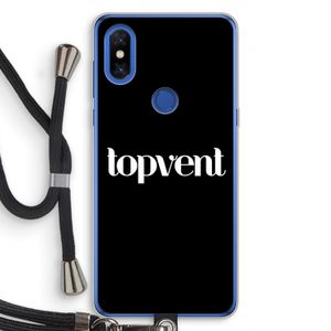 Topvent Zwart: Xiaomi Mi Mix 3 Transparant Hoesje met koord