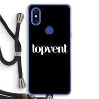 Topvent Zwart: Xiaomi Mi Mix 3 Transparant Hoesje met koord