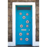 Verjaardag Leeftijd stickers pakket - 50 jaar thema - 10x stuks - 2 formaten - versiering