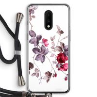 Mooie bloemen: OnePlus 7 Transparant Hoesje met koord