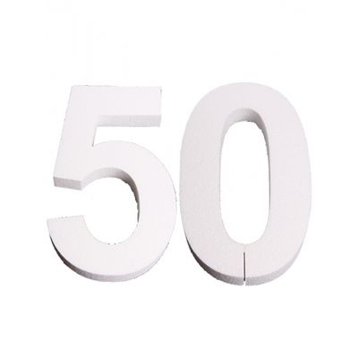 Cijfer drie van piepschuim 25 cm Cijfer drie van piepschuim 25 cm