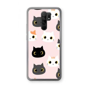Katten: Xiaomi Redmi 9 Transparant Hoesje