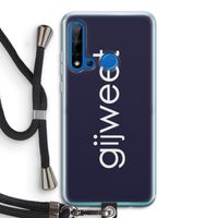 Gijweet: Huawei P20 Lite (2019) Transparant Hoesje met koord