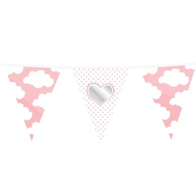 Haza Witbaard Vlaggenlijn baby meisje, 10mtr.