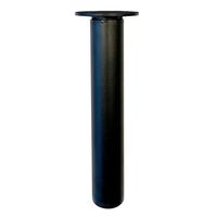 Ronde verstelbare zwarte meubelpoot 22 cm - thumbnail
