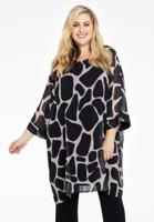 Yoek Tuniek met kralen | Bruin | Maat 54/56 Yoek Tuniek met kralen | Bruin | Maat 54/56