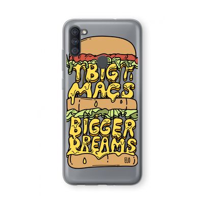Big Macs Bigger Dreams: Samsung Galaxy A11 Transparant Hoesje