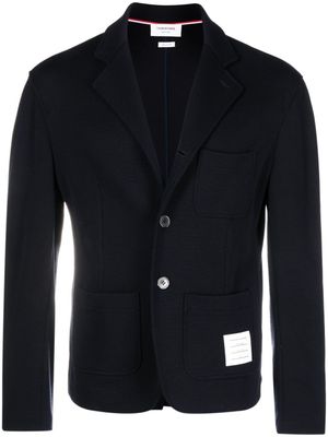 Thom Browne blazer à simple boutonnage - Bleu