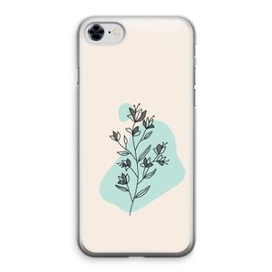 Violets are blue: iPhone 8 Transparant Hoesje
