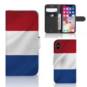 Apple iPhone X | Xs Bookstyle Case Nederlandse Vlag