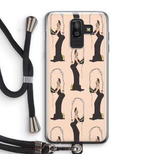 Pop Some Kim: Samsung Galaxy J8 (2018) Transparant Hoesje met koord