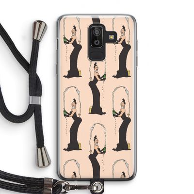 Pop Some Kim: Samsung Galaxy J8 (2018) Transparant Hoesje met koord