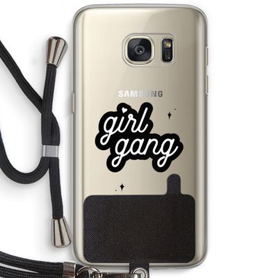 Girl Gang: Samsung Galaxy S7 Transparant Hoesje met koord