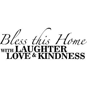 Bless this home - Muursticker