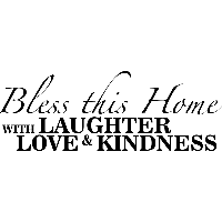 Bless this home - Muursticker