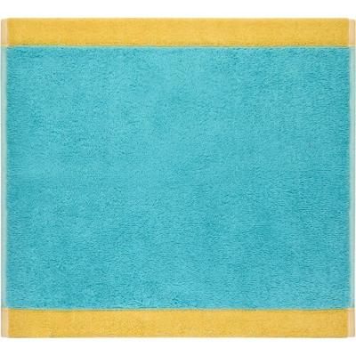 Cawö Cawo Lifestyle Splash Doubleface 7071 Gezichtsdoekje 30x30 türkis/apricot