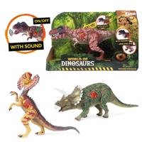 Toi-Toys World of dinosaurs dilophosaurus, beweegbare dino met geluid