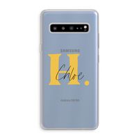 Amber Script: Samsung Galaxy S10 5G Transparant Hoesje