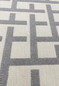 Easy Living - Vloerkleed Antibes AN03 White/Grey Grid -