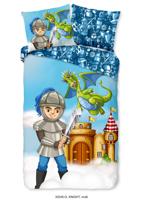 Good Morning Kinderdekbedovertrek "ridder met kasteel en draak" - Multi - (140x200/220 cm) - Katoen
