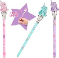 Ylvi Pen Met Eenhoorn Topper En Led Licht