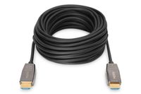 Digitus AK-330126-200-S HDMI-kabel HDMI Aansluitkabel HDMI-A-stekker, HDMI-A-stekker 20.00 m Zwart Ultra HD (8K), Afgeschermd (dubbel) - thumbnail