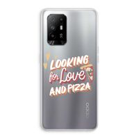 Pizza is the answer: Oppo A94 5G Transparant Hoesje