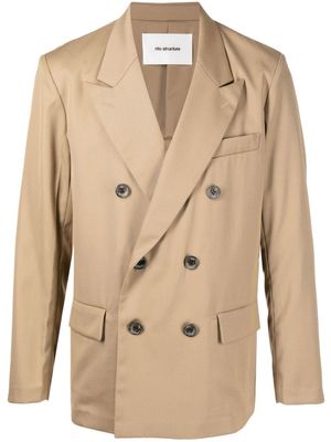 RITO STRUCTURE blazer cintré à boutonnière croisée - Tons neutres