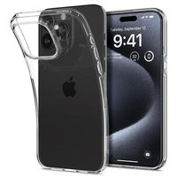 iPhone 15 Pro Max Spigen Liquid Crystal TPU Case - Doorzichtig - thumbnail