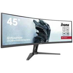 Iiyama G-Master Curved Red Eagle Gaming monitor Energielabel F (A - G) 114.3 cm (45 inch) 5120 x 1440 Pixel 32:9 0.8 ms HDMI, DisplayPort, Hoofdtelefoon (3.5