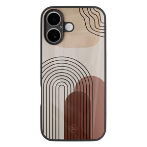 iPhone 16 glazen hardcase - Warm curves