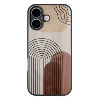 iPhone 16 glazen hardcase - Warm curves