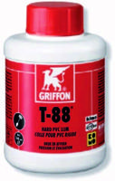 Griffon T-88 Hard PVC Lijm 500ml - Betrouwbare Verlijming voor Buizen & Fittingen Griffon T-88 Hard PVC Lijm 500ml - Betrouwbare Verlijming voor Buizen & Fittingen