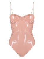 Oséree maillot de bain-bustier à fini brillant - Rose