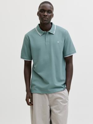 Jack - Jones Jjeaustin Polo Ss Noos Poloshirts Mineral Blue
