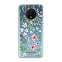 Botanical sweet flower heaven: OnePlus 7T Transparant Hoesje