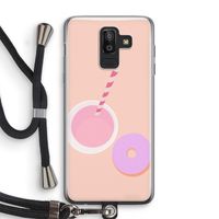 Donut: Samsung Galaxy J8 (2018) Transparant Hoesje met koord
