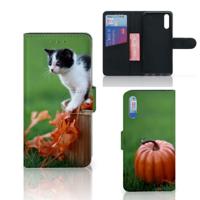 Huawei P20 | Telefoonhoesje | Met pasjeshouder | Kitten