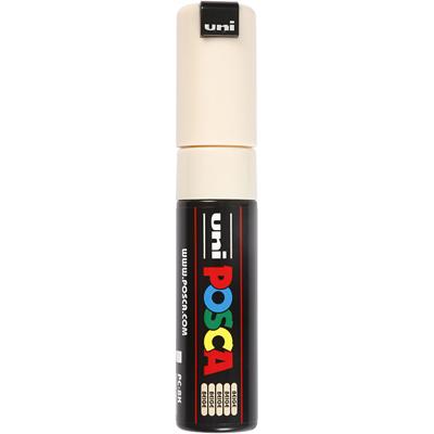 Uni-Posca Posca marker, afm pc-8k, lijndikte 8 mm, breed, beige, 1 stuk