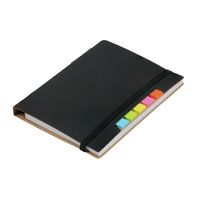 Pakket van 8x stuks schoolschriften/notitieboeken A6 gelinieerd zwart