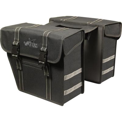 Greenlands Dubbele fietstas city 25 liter zwart