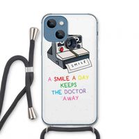 Smile: iPhone 13 mini Transparant Hoesje met koord