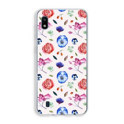 Bloemetjes: Samsung Galaxy A10 Transparant Hoesje